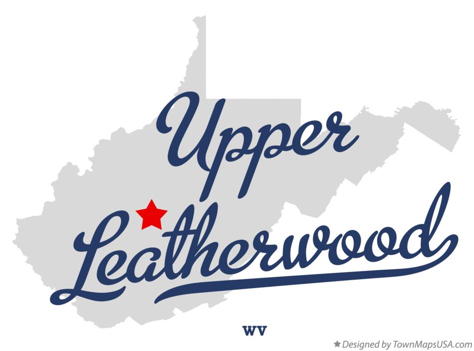 Map of Upper Leatherwood West Virginia WV