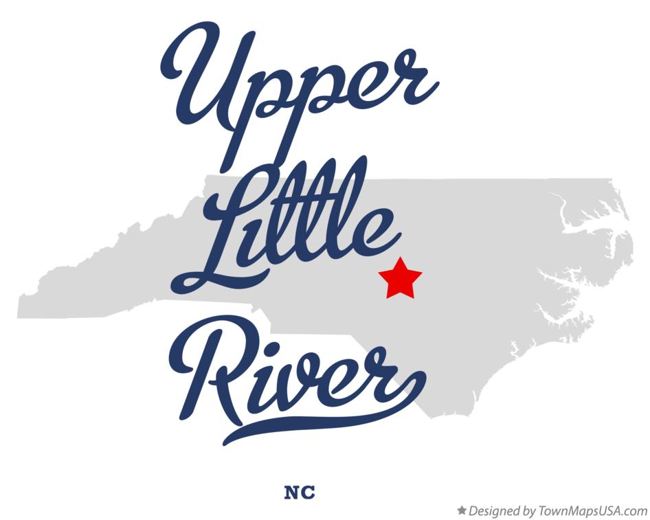 Map of Upper Little River North Carolina NC