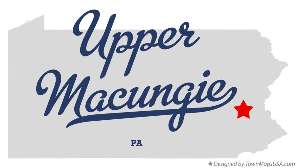 Map of Upper Macungie Pennsylvania PA
