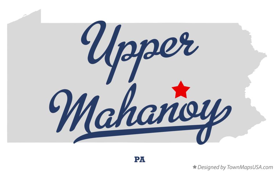 Map of Upper Mahanoy Pennsylvania PA