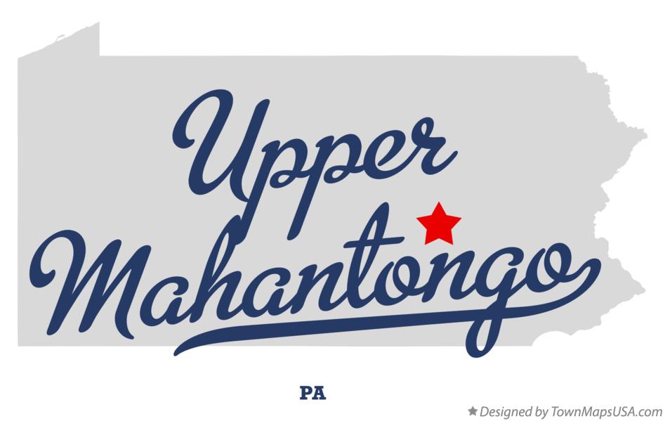 Map of Upper Mahantongo Pennsylvania PA