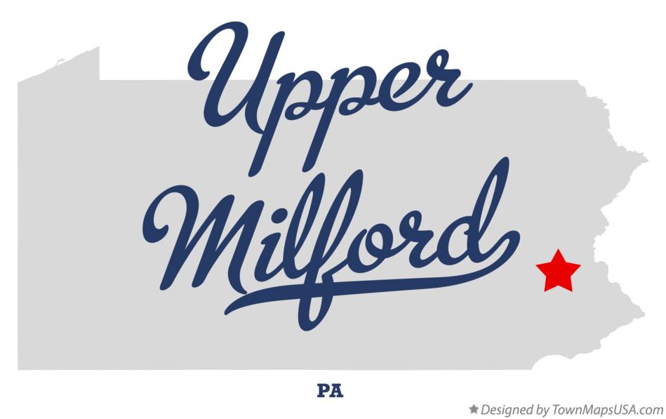 Map of Upper Milford Pennsylvania PA