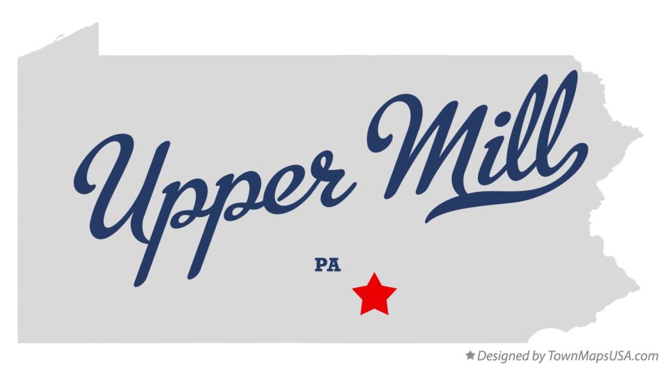 Map of Upper Mill Pennsylvania PA