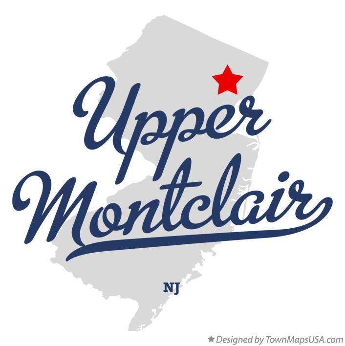 Map of Upper Montclair New Jersey NJ