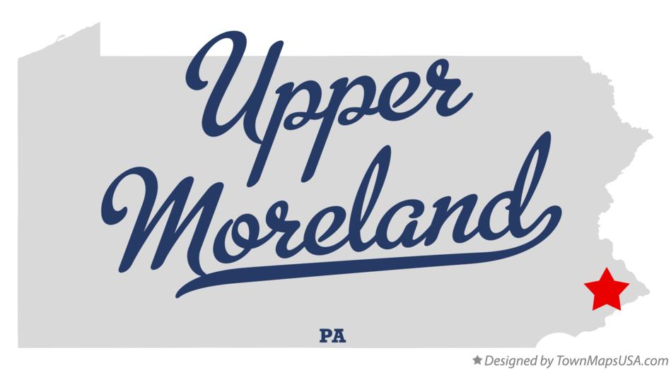 Map of Upper Moreland Pennsylvania PA