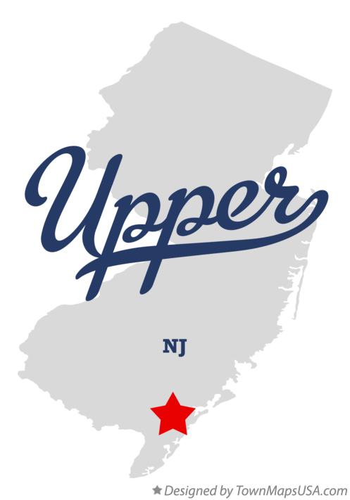Map of Upper New Jersey NJ
