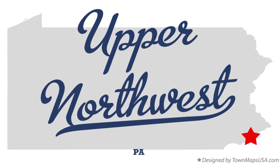 Map of Upper Northwest Pennsylvania PA