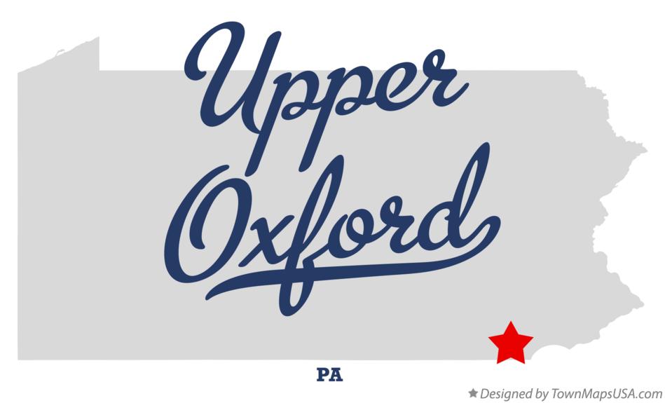 Map of Upper Oxford Pennsylvania PA