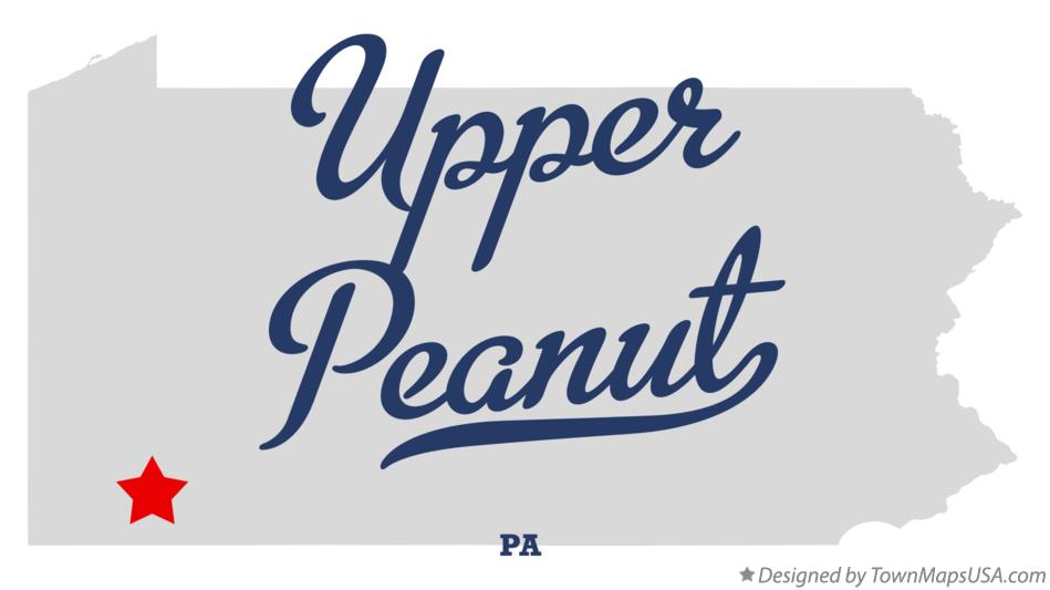 Map of Upper Peanut Pennsylvania PA
