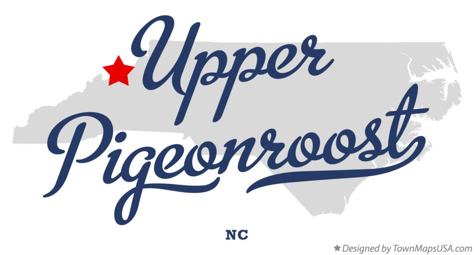 Map of Upper Pigeonroost North Carolina NC
