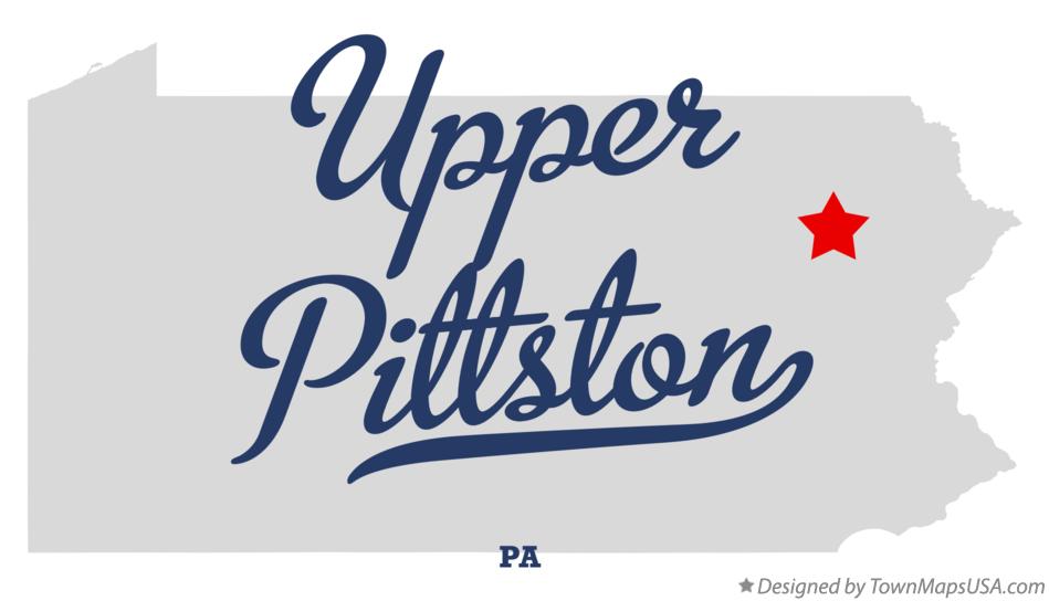 Map of Upper Pittston Pennsylvania PA