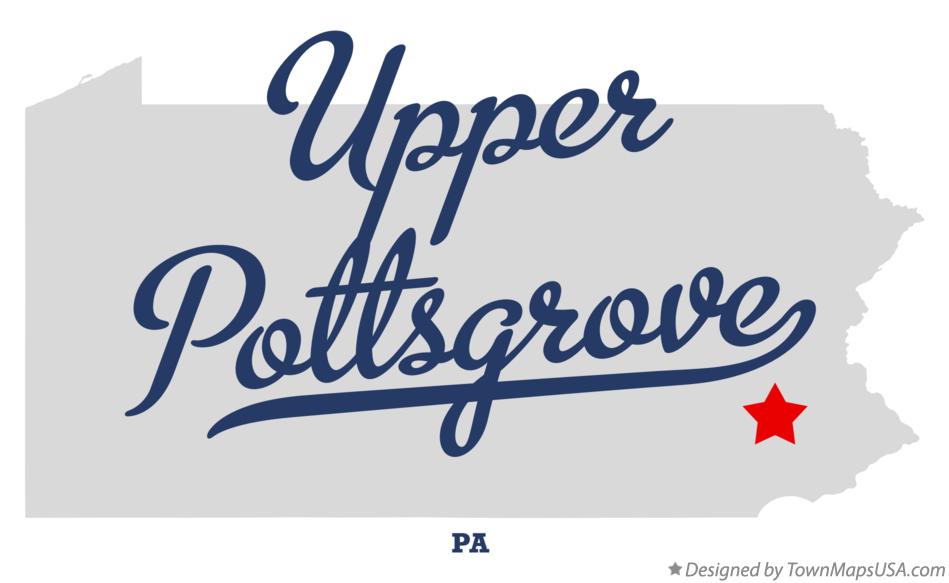 Map of Upper Pottsgrove Pennsylvania PA