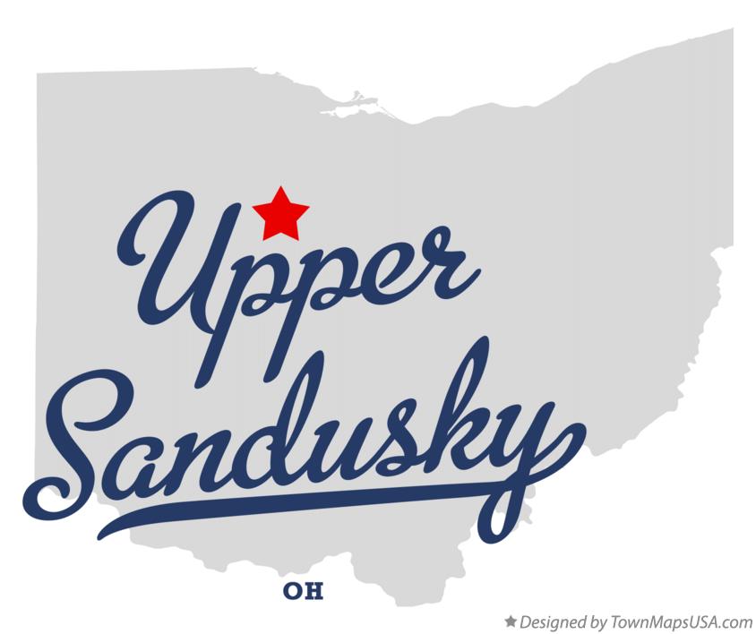 Map of Upper Sandusky Ohio OH