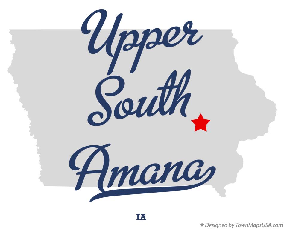 Map of Upper South Amana Iowa IA