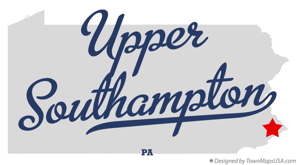 Map of Upper Southampton Pennsylvania PA