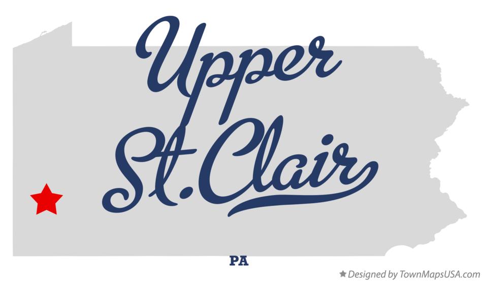 Map of Upper St.Clair Pennsylvania PA