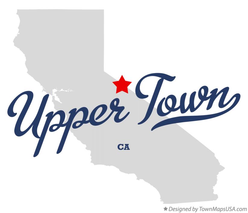 Map of Upper Town California CA