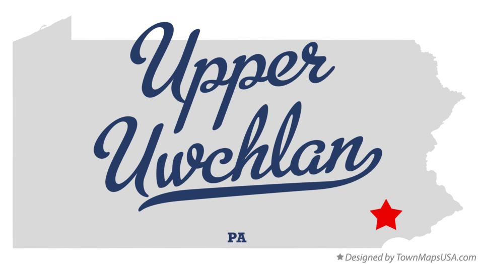 Map of Upper Uwchlan Pennsylvania PA
