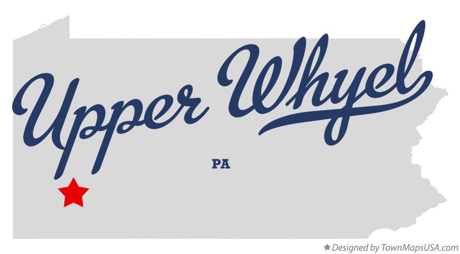 Map of Upper Whyel Pennsylvania PA