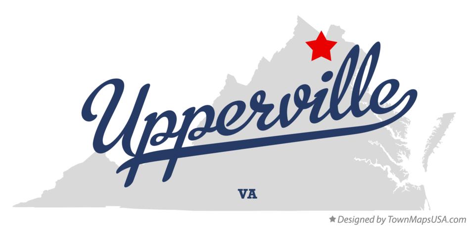 Map of Upperville Virginia VA