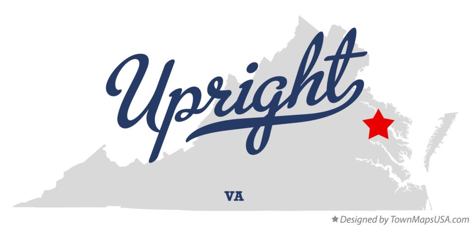 Map of Upright Virginia VA