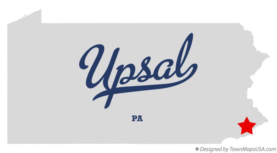 Map of Upsal Pennsylvania PA