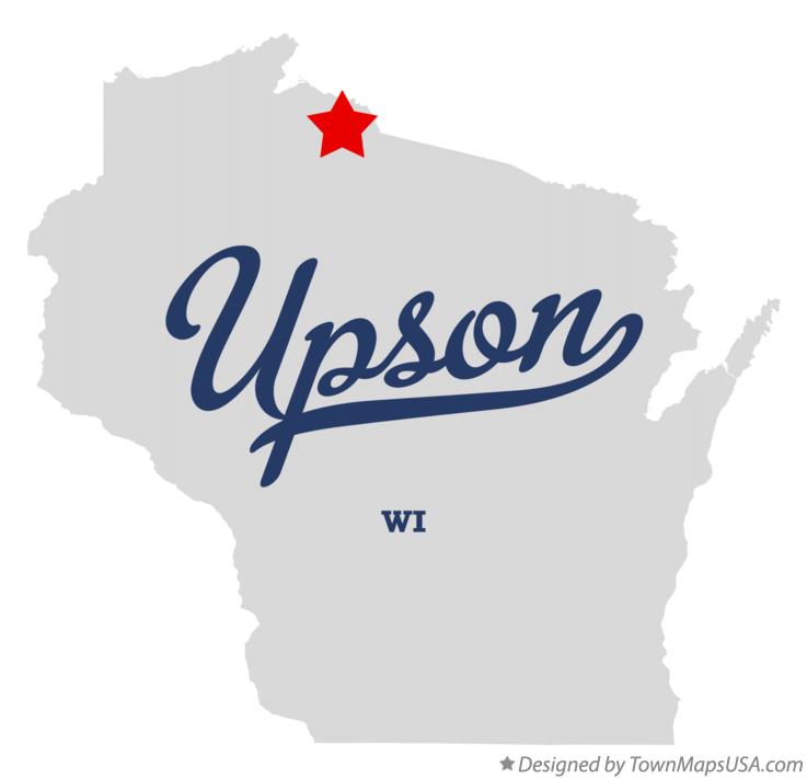 Map of Upson Wisconsin WI