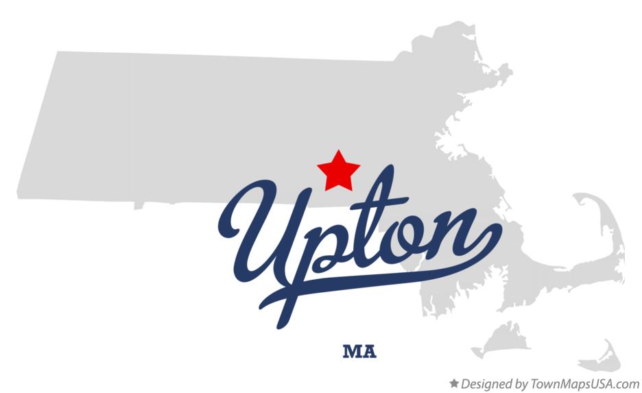 Map of Upton Massachusetts MA