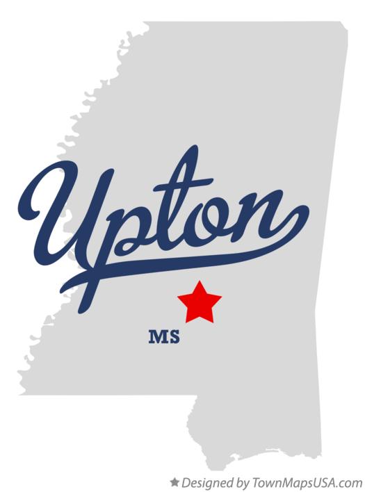 Map of Upton Mississippi MS