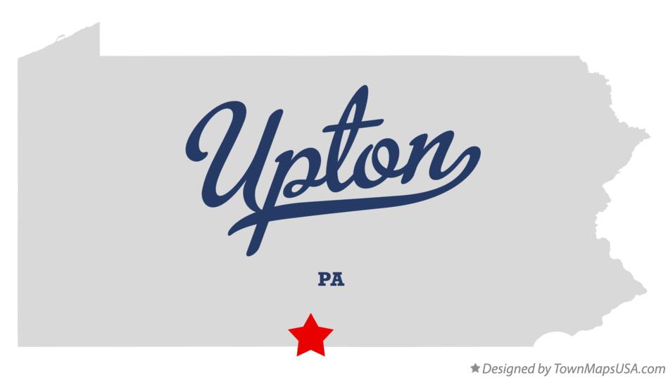 Map of Upton Pennsylvania PA