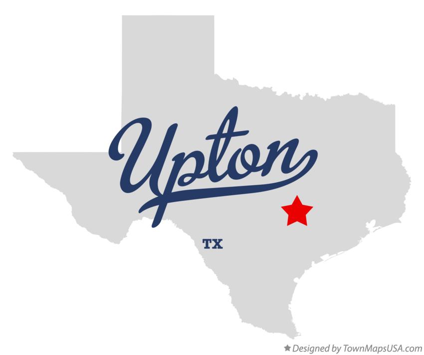 Map of Upton Texas TX