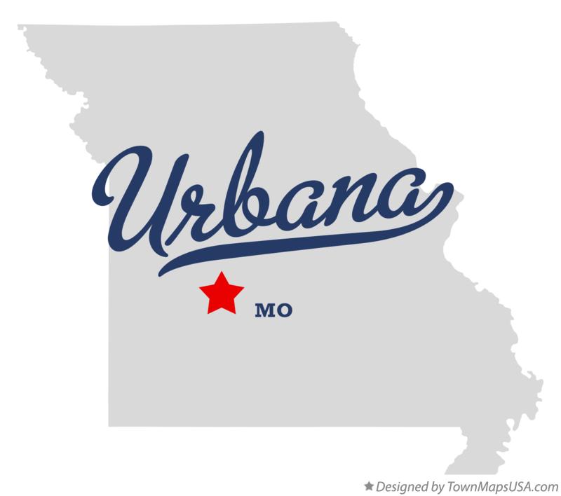 Map of Urbana Missouri MO