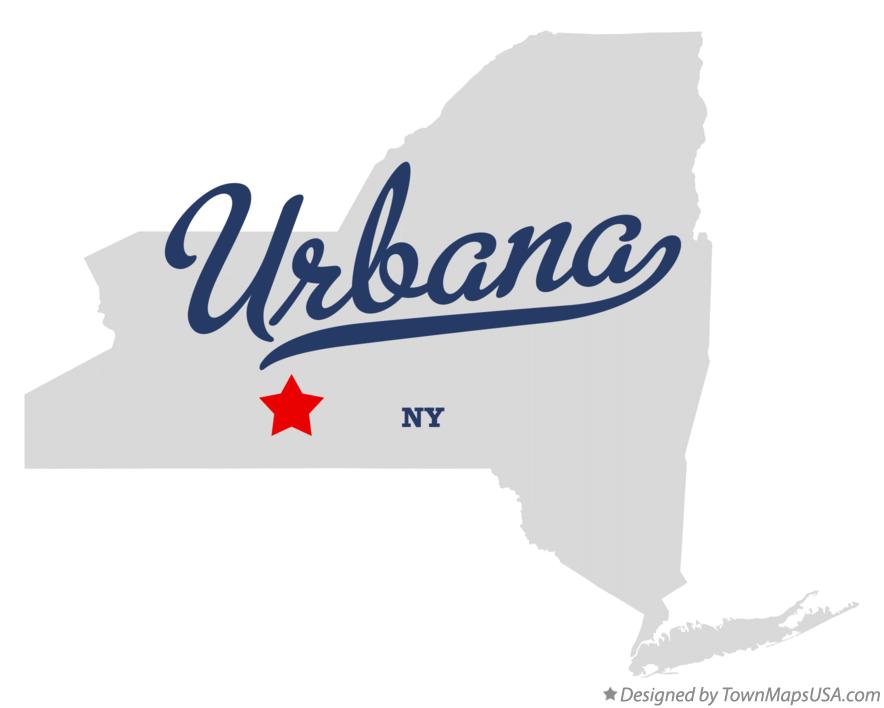 Map of Urbana New York NY
