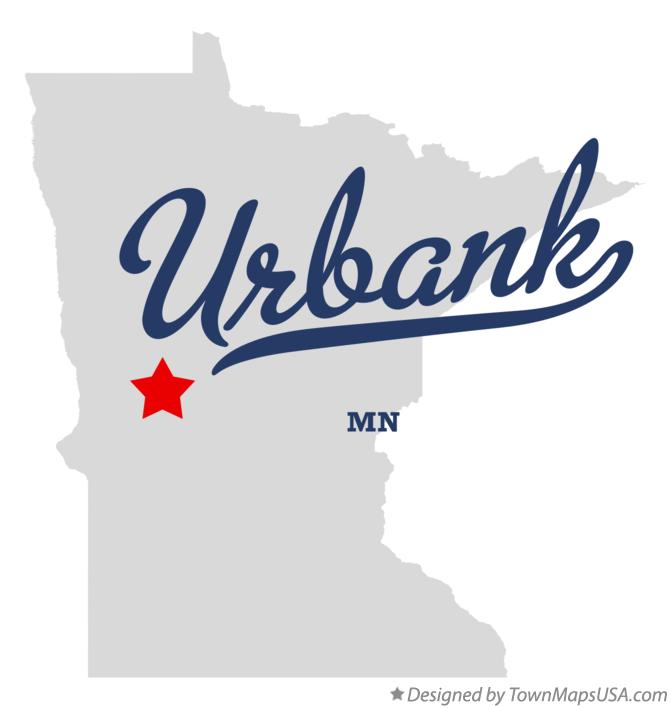 Map of Urbank Minnesota MN