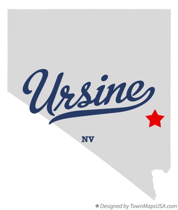 Map of Ursine Nevada NV