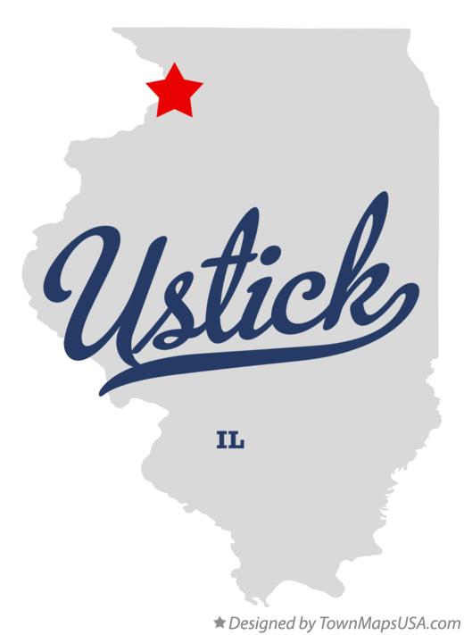 Map of Ustick Illinois IL