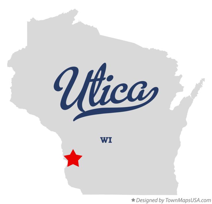 Map of Utica Wisconsin WI