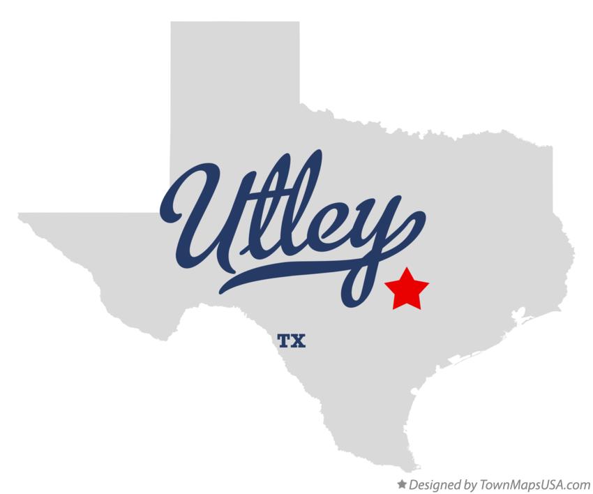 Map of Utley Texas TX