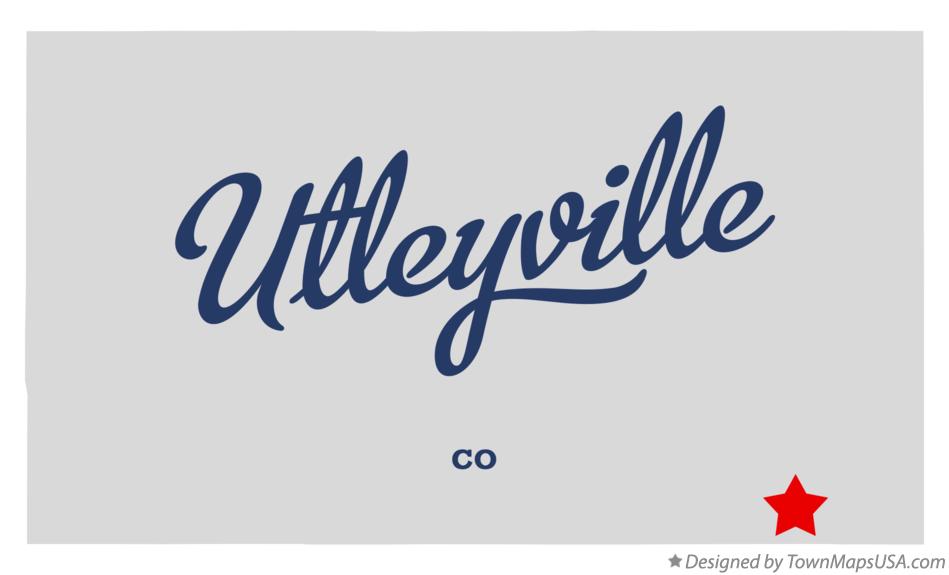 Map of Utleyville Colorado CO