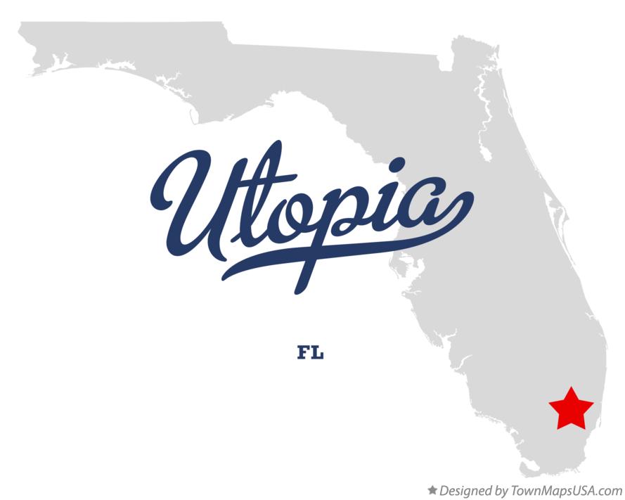 Map of Utopia Florida FL