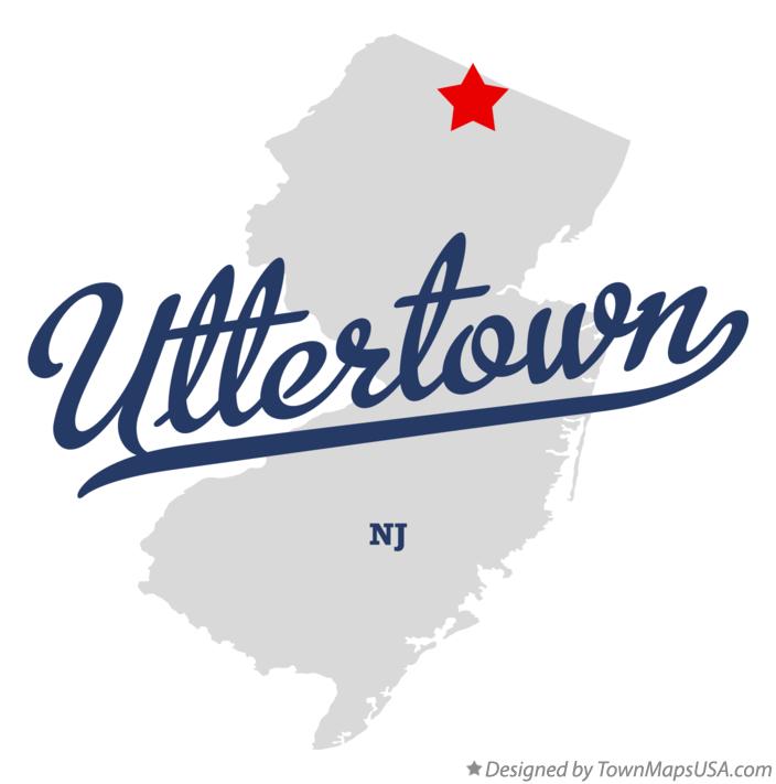 Map of Uttertown New Jersey NJ