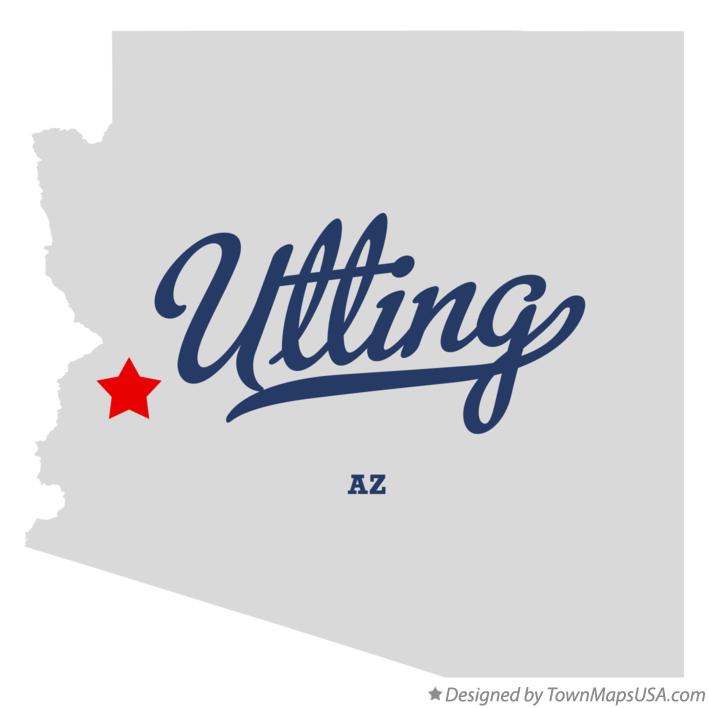 Map of Utting Arizona AZ