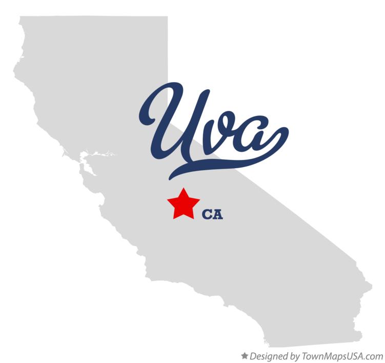 Map of Uva California CA