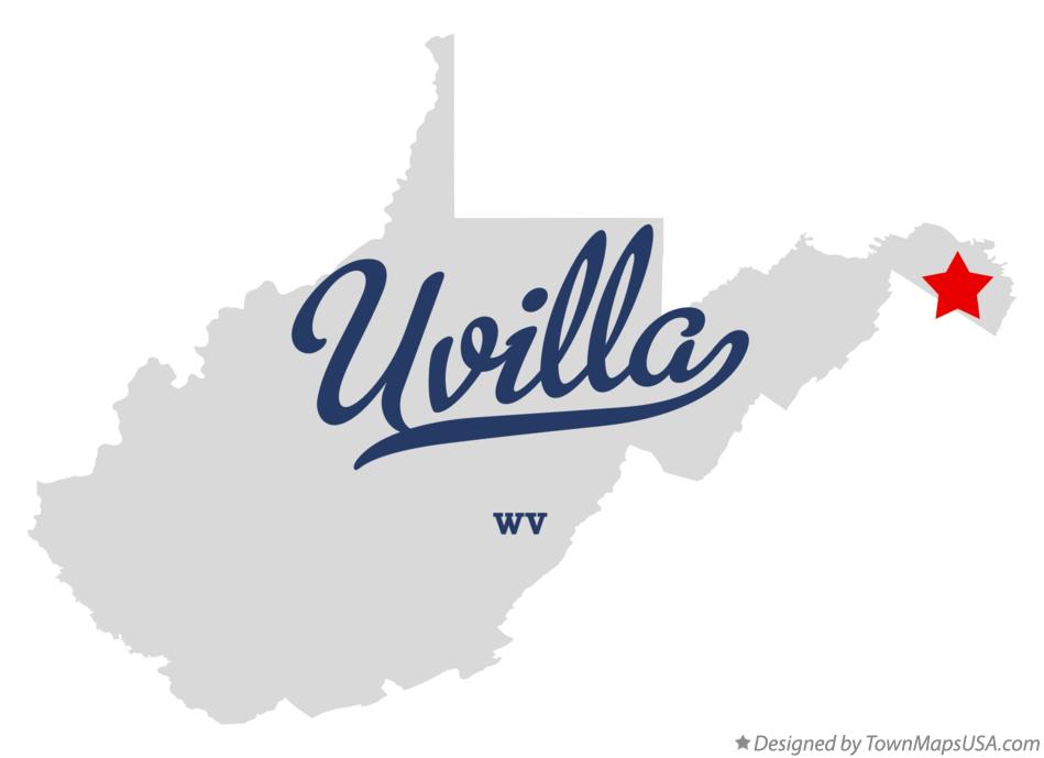 Map of Uvilla West Virginia WV