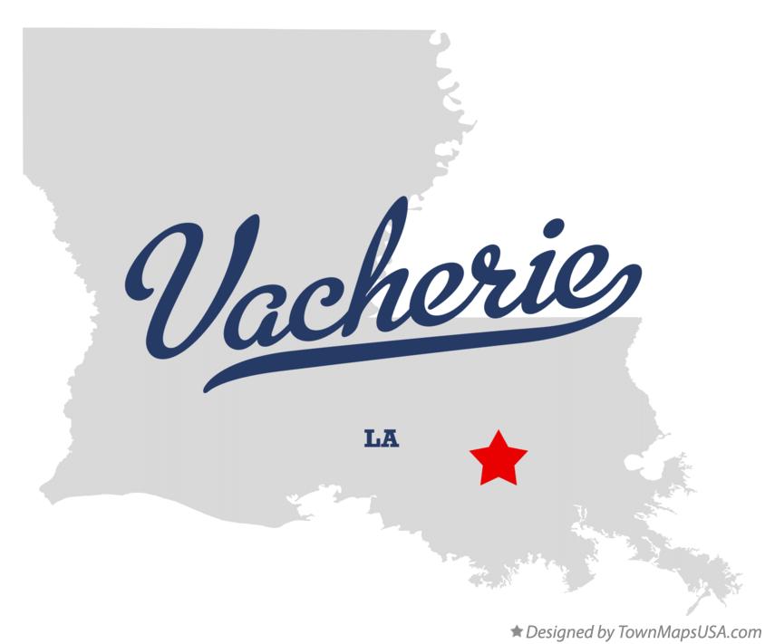 Map of Vacherie Louisiana LA