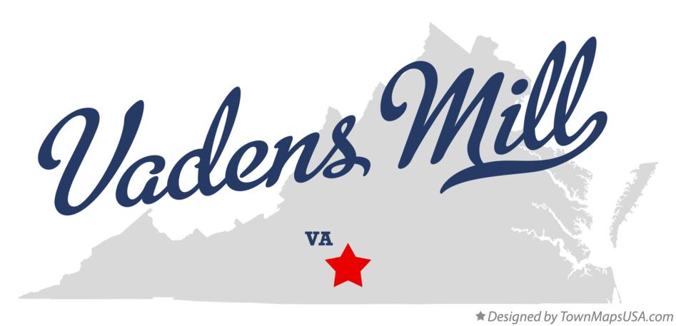 Map of Vadens Mill Virginia VA