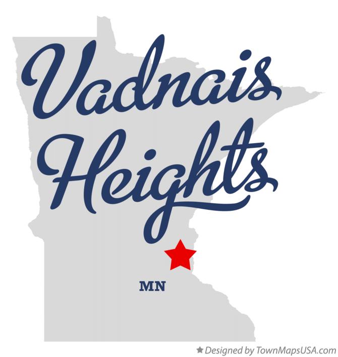 Map of Vadnais Heights Minnesota MN