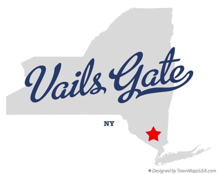 Map of Vails Gate New York NY