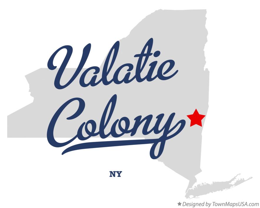 Map of Valatie Colony New York NY