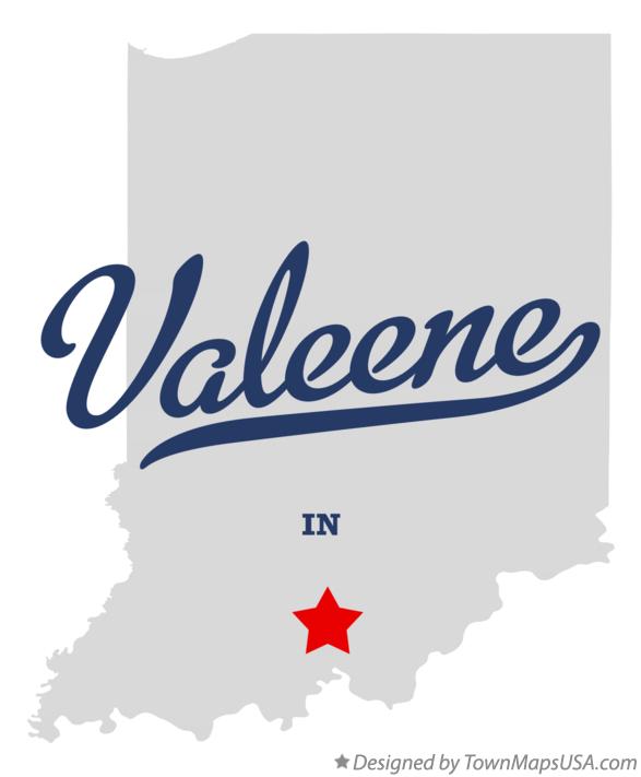 Map of Valeene Indiana IN